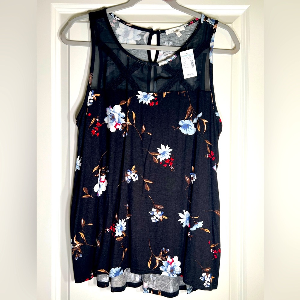 NWT Maurice’s Flowy Floral Tank Size L